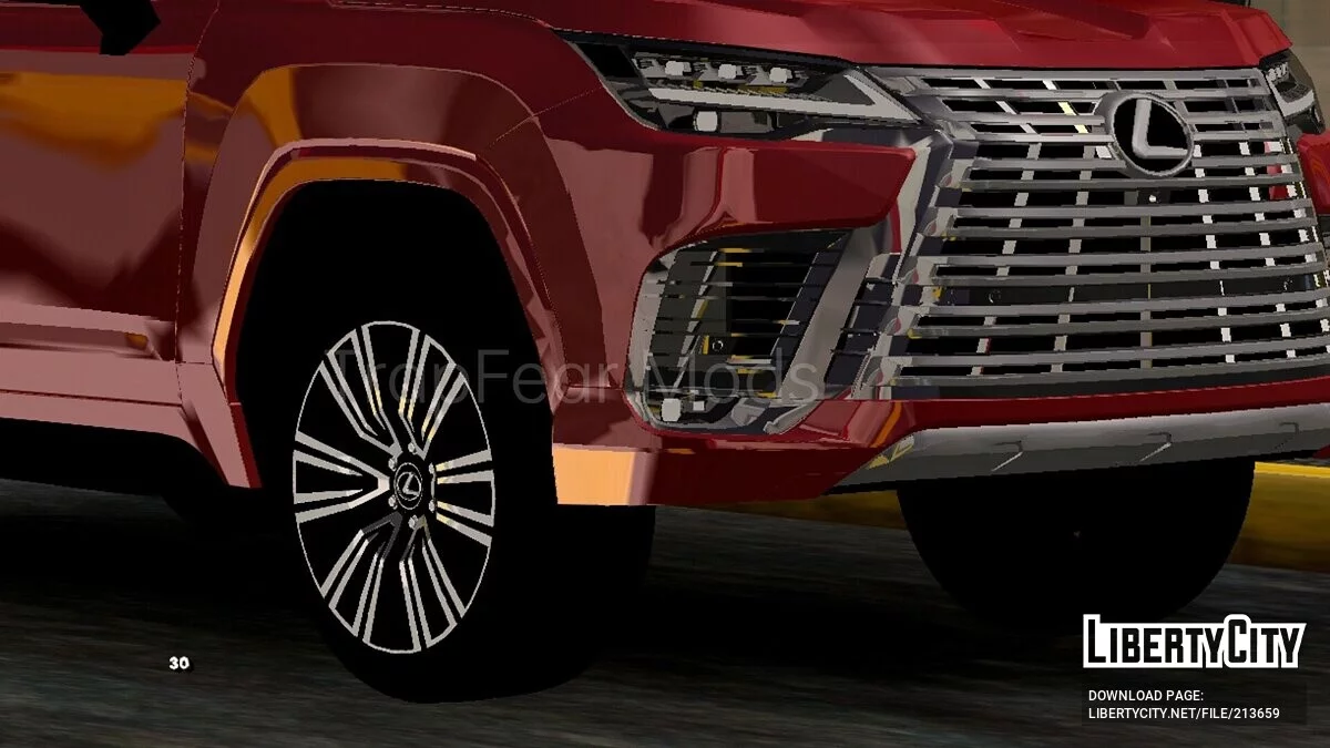 2024 Lexus LX 600 (Somente DFF) / GTA San Andreas (iOS, Android)