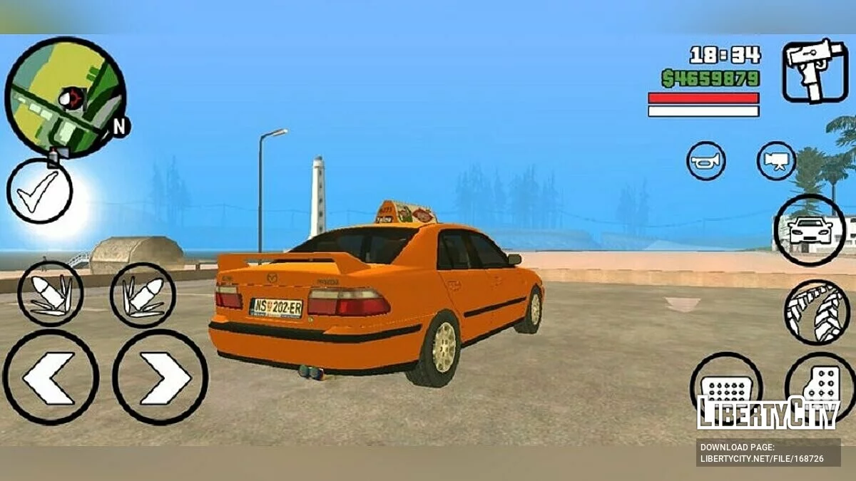 Mazda 626 Такси / GTA San Andreas (iOS, Android)