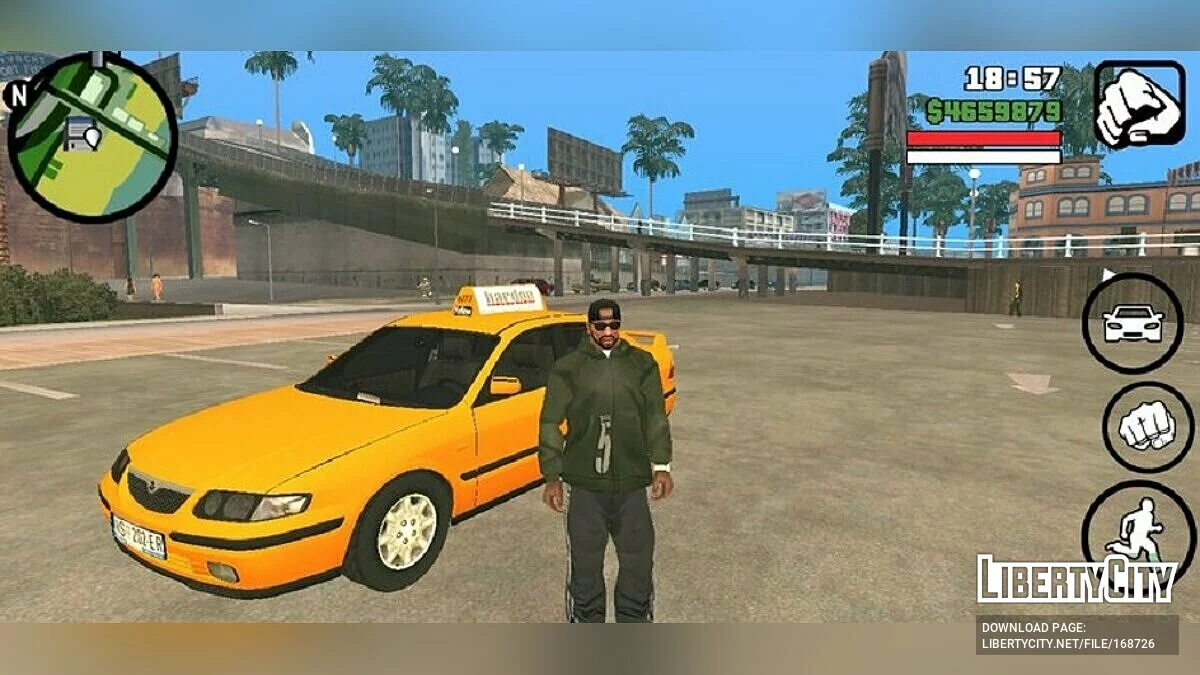Mazda 626 Такси / GTA San Andreas (iOS, Android)