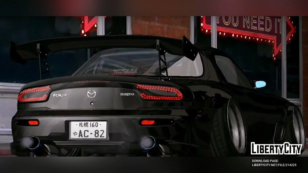 Mazda RX-7 Led Custom Stance / GTA سان أندرياس (iOS، أندرويد)