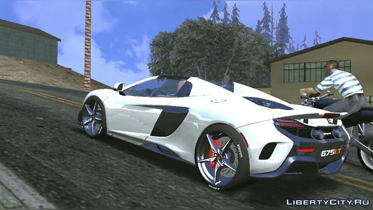 2016 McLaren 675LT Spyder ver.1 (DFF فقط) / GTA سان أندرياس (iOS، أندرويد)