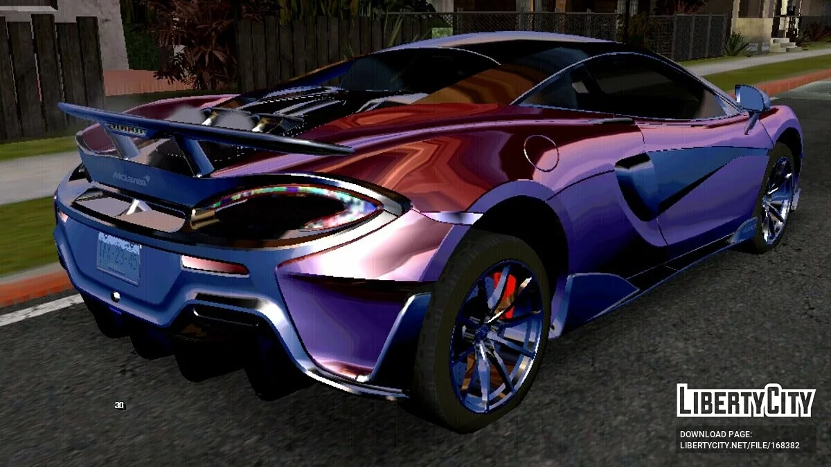 MCLAREN 600LT (только DFF) / GTA San Andreas (iOS, Android)