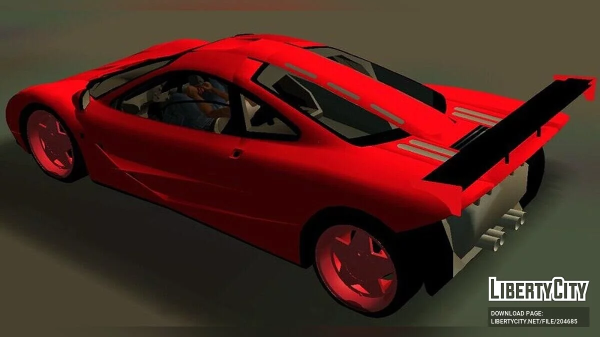 McLaren F1 (DFF فقط) / GTA سان أندرياس (iOS، أندرويد)