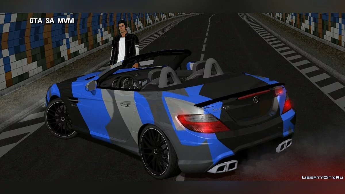 Мерседес-Бенц SLK 55 AMG КАМУФЛЯЖ / GTA San Andreas (iOS, Android)