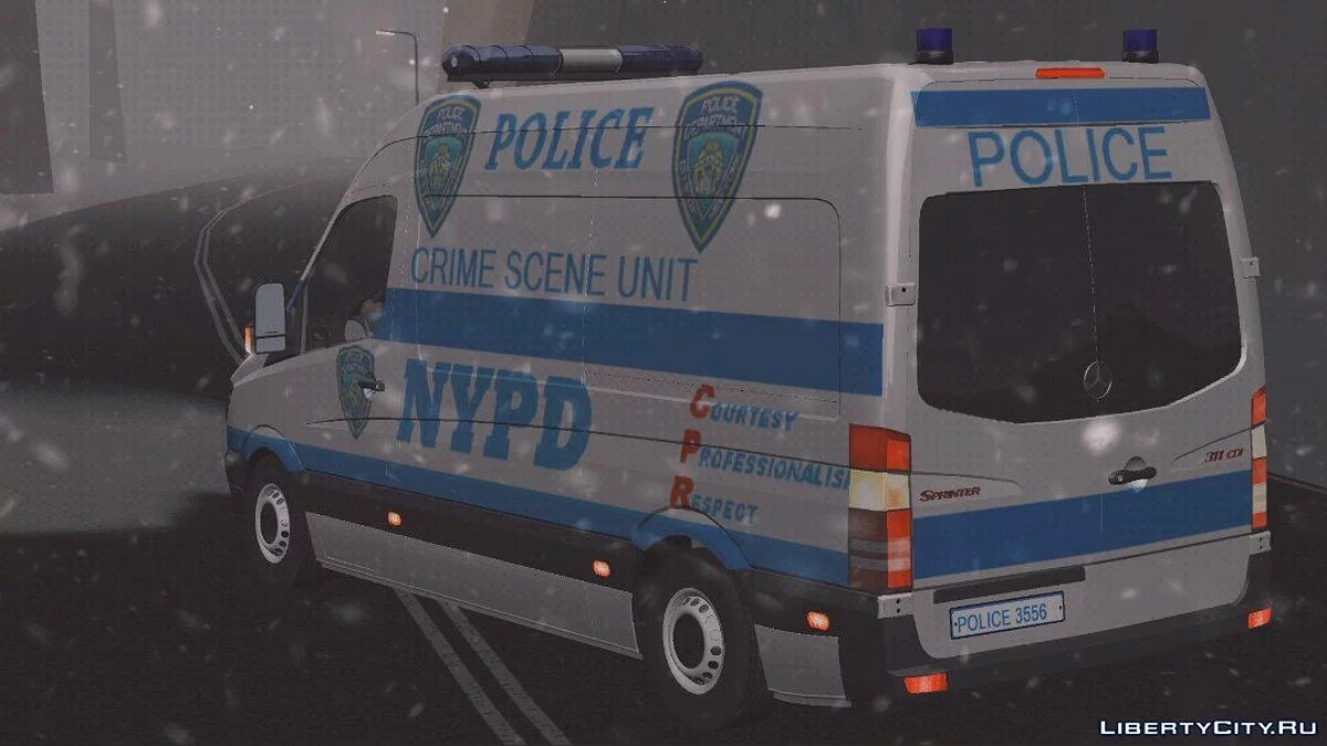 Mercedes-Benz Sprinter NYPD Police / GTA San Andreas (iOS, Android)