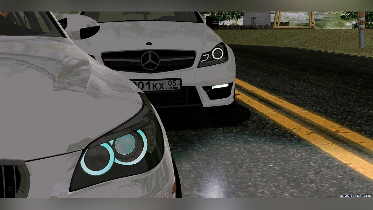 Mercedes Benz W204 C63 AMG / GTA San Andreas (iOS, Android)