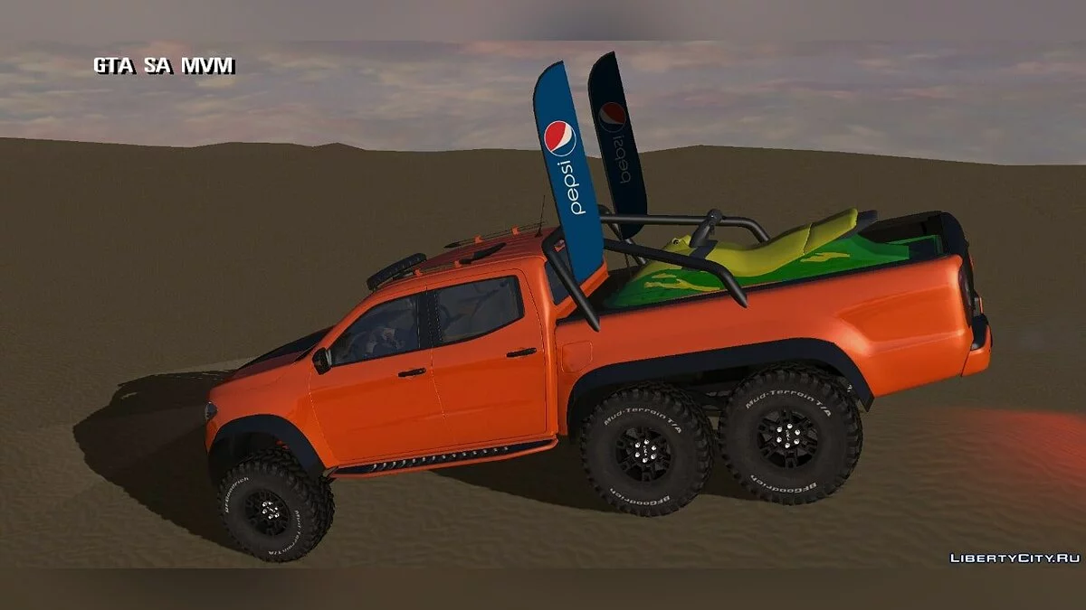 Mercedes Benz X 6x6 — version plage / GTA San Andreas (iOS, Android)