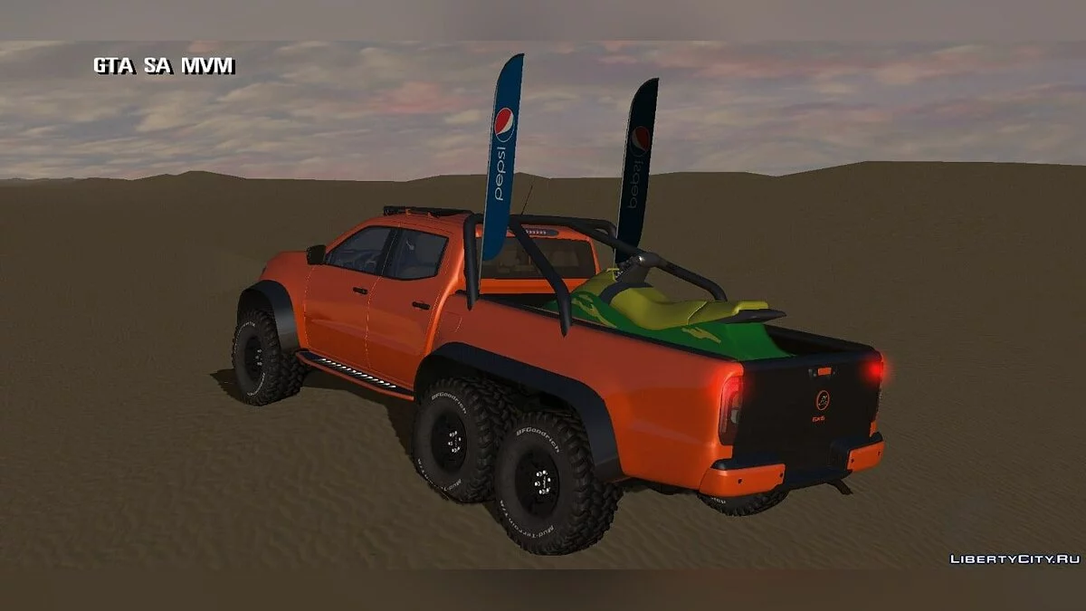 Mercedes Benz X 6x6 — version plage / GTA San Andreas (iOS, Android)