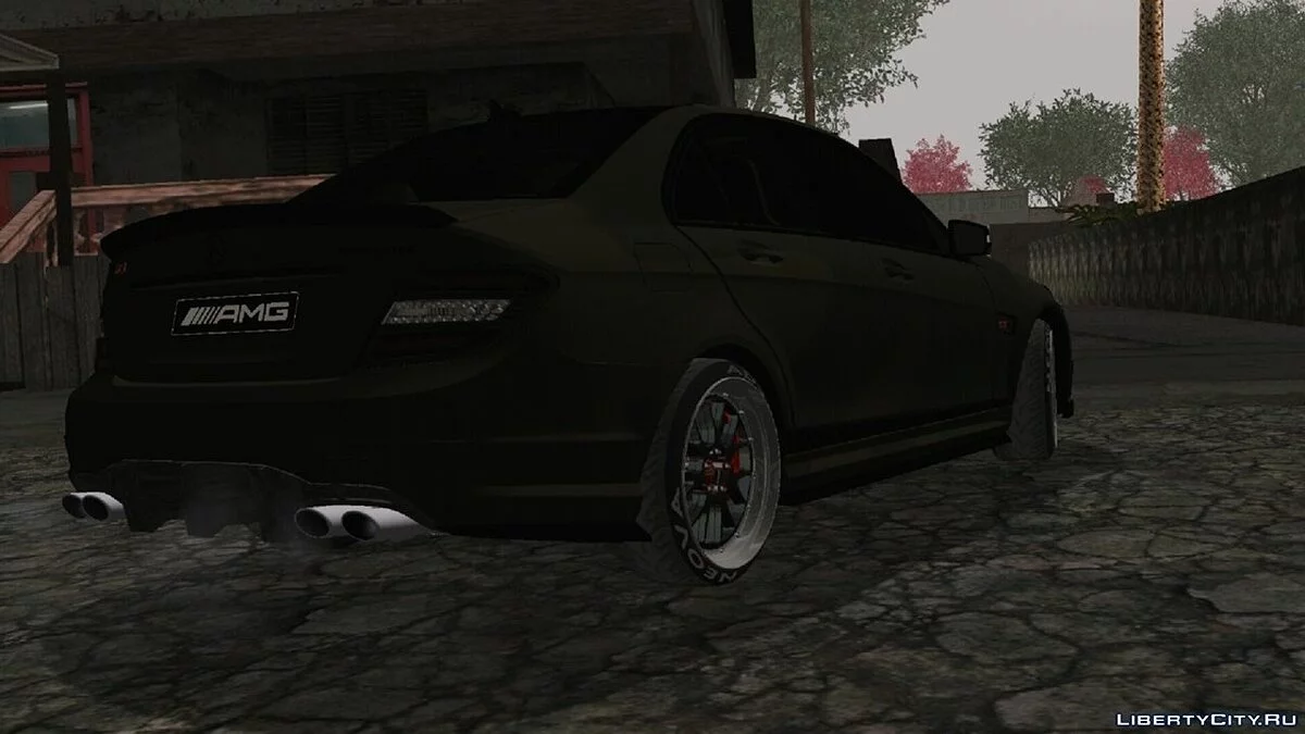 Mercedes Benz C63 AMG camouflage / GTA San Andreas (iOS, Android)