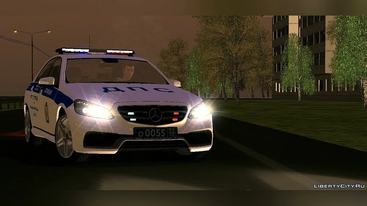 Mercedes-Benz E500 w212 рестайл Police / GTA San Andreas (iOS, Android)