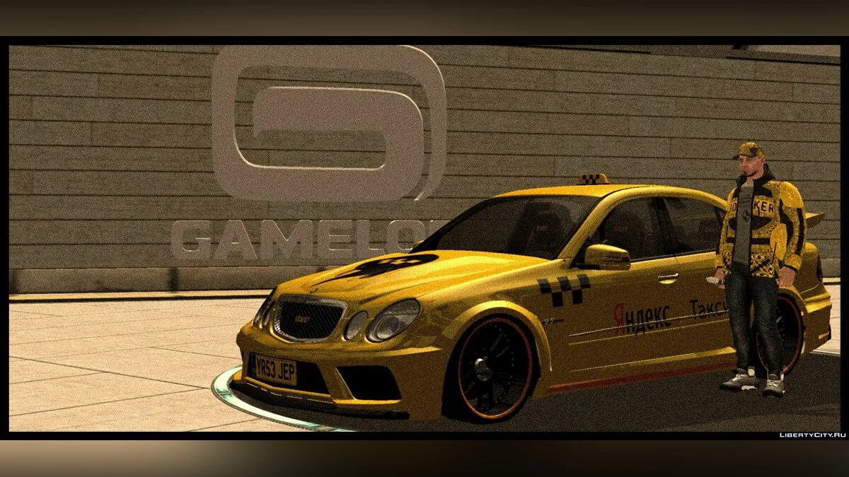 Mercedes Benz E63 + police and taxi / GTA San Andreas (iOS, Android)