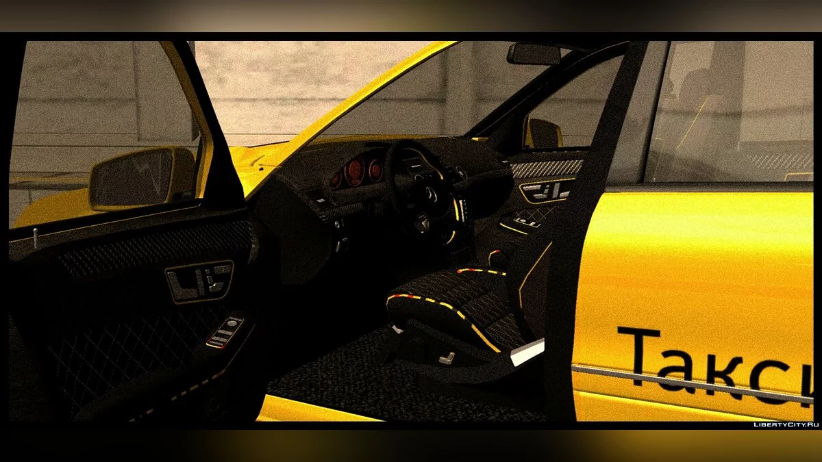 Mercedes Benz E63 + police and taxi / GTA San Andreas (iOS, Android)
