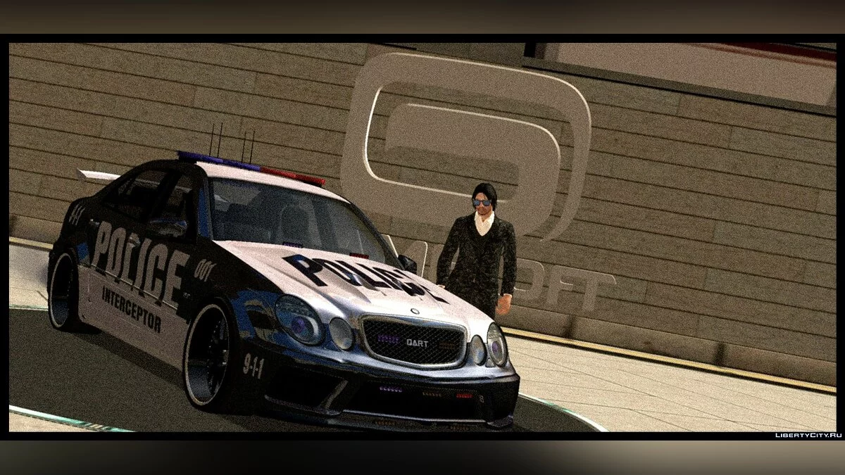 Mercedes Benz E63 + police and taxi / GTA San Andreas (iOS, Android)