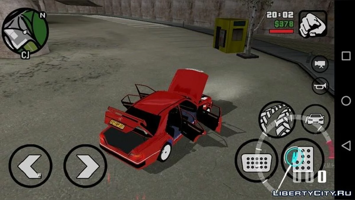 Mercedes-Benz W124 de: Taxi Movie [Android y PC] / GTA San Andreas (iOS, Android)