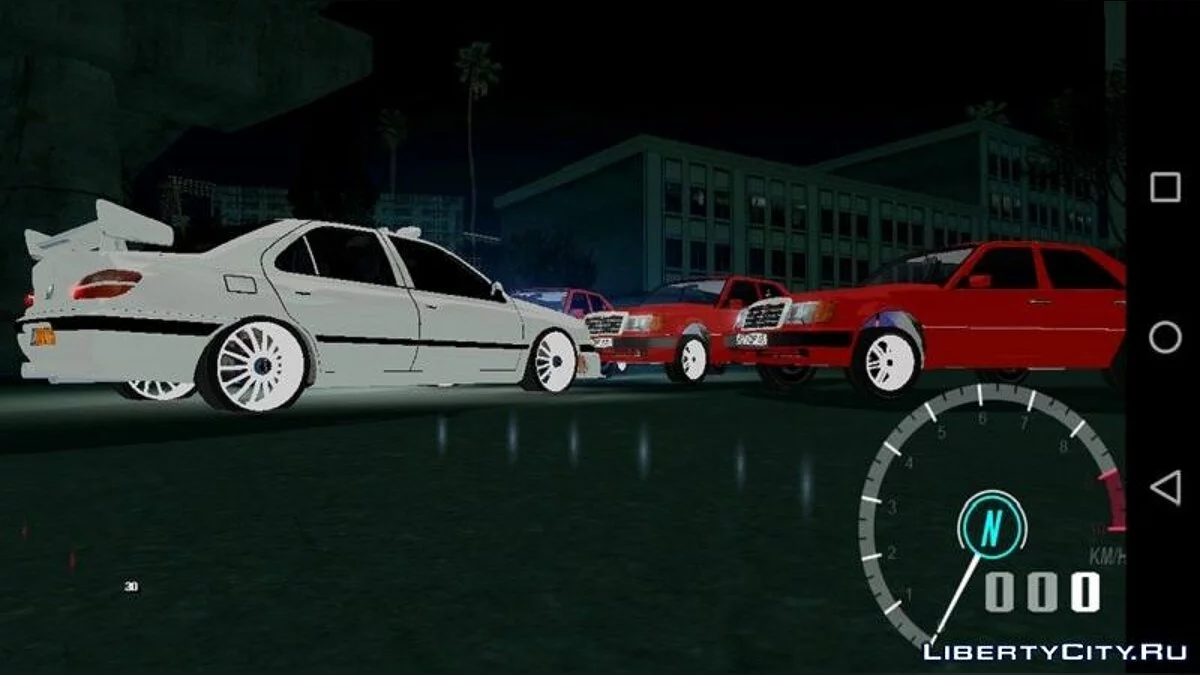 Mercedes-Benz W124 de: Taxi Movie [Android y PC] / GTA San Andreas (iOS, Android)