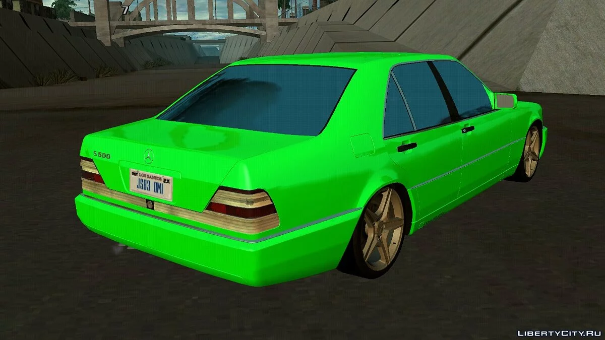 Mercedes-Benz S class W140 S600 (apenas DFF) / GTA San Andreas (iOS, Android)