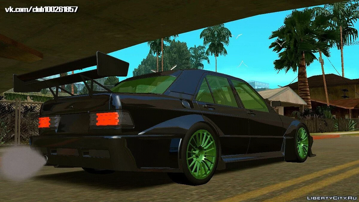 تعديل Mercedes Benz 190E (DFF فقط) / GTA سان أندرياس (iOS، أندرويد)