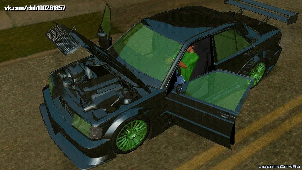 تعديل Mercedes Benz 190E (DFF فقط) / GTA سان أندرياس (iOS، أندرويد)