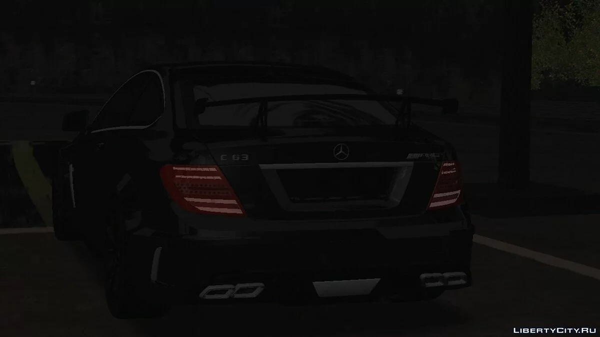 مرسيدس-بنز C63 W204 BLACK SERIES (DFF فقط) / GTA سان أندرياس (iOS، أندرويد)