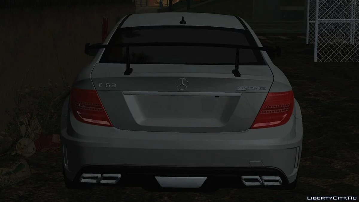 مرسيدس-بنز C63 W204 BLACK SERIES (DFF فقط) / GTA سان أندرياس (iOS، أندرويد)