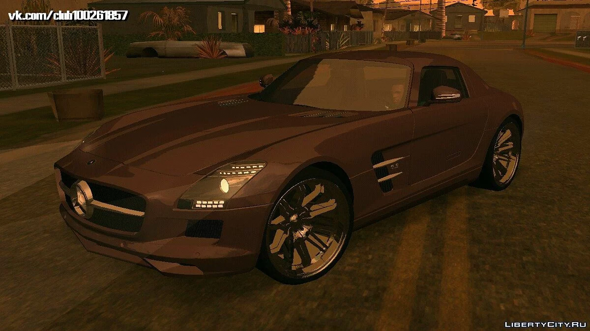 Mercedes-Benz-SLS-AMG v0.2 (DFF فقط) / GTA سان أندرياس (iOS، أندرويد)