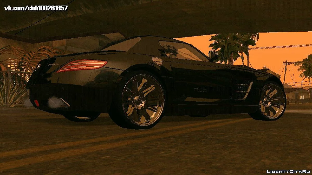 Mercedes-Benz-SLS-AMG v0.2 (DFF فقط) / GTA سان أندرياس (iOS، أندرويد)