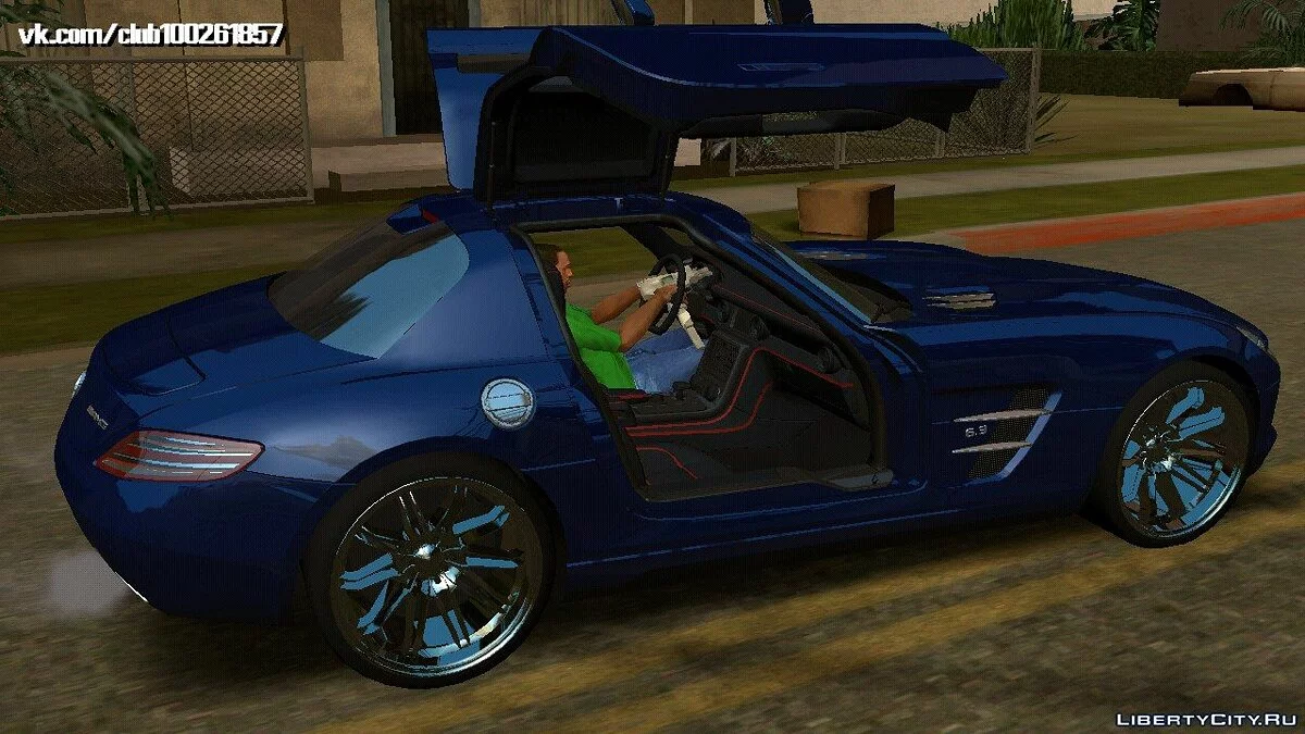 Mercedes-Benz-SLS-AMG v0.2 (DFF فقط) / GTA سان أندرياس (iOS، أندرويد)