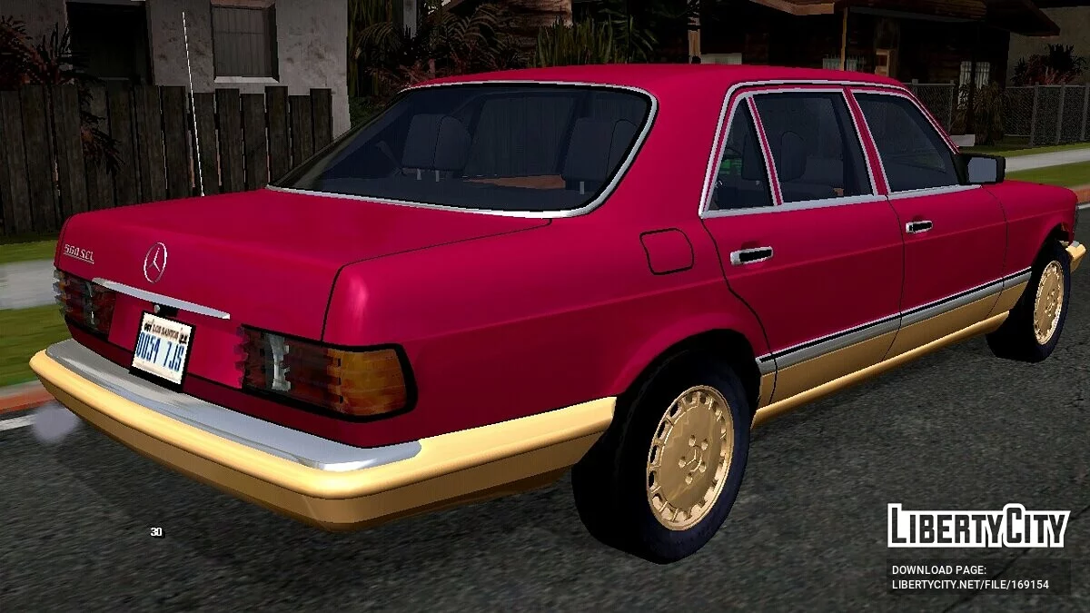 梅赛德斯-奔驰 500SEL W126 (仅限 DFF) / GTA San Andreas (iOS, Android)