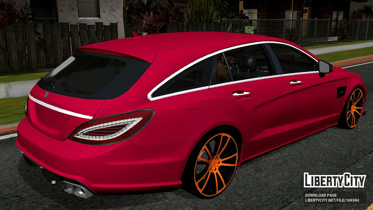 مرسيدس بنز CLS63 AMG شوتينغ بريك (فقط DFF) / GTA سان أندرياس (iOS، أندرويد)