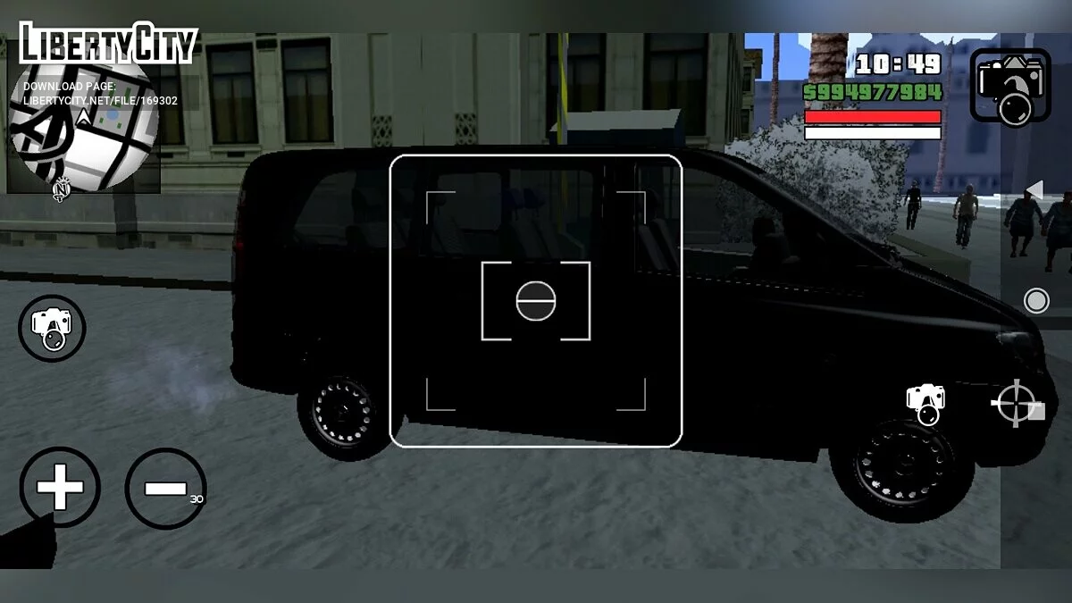 Mercedes Vito Police banalisée / GTA San Andreas (iOS, Android)