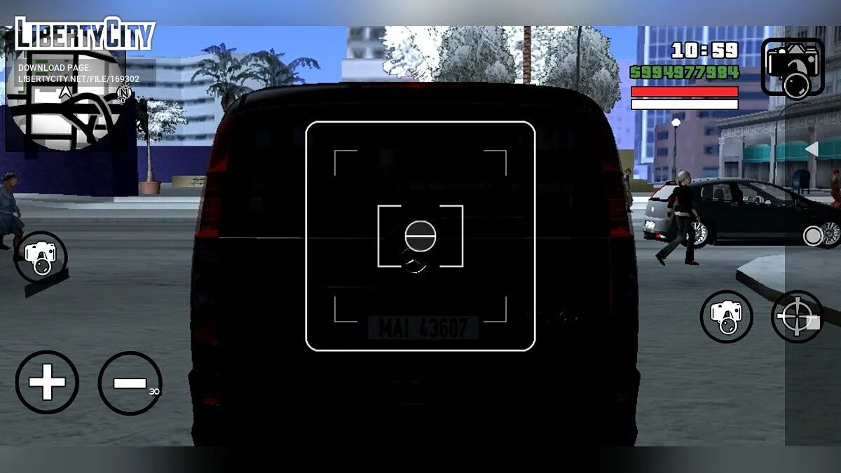 Mercedes Vito Police banalisée / GTA San Andreas (iOS, Android)