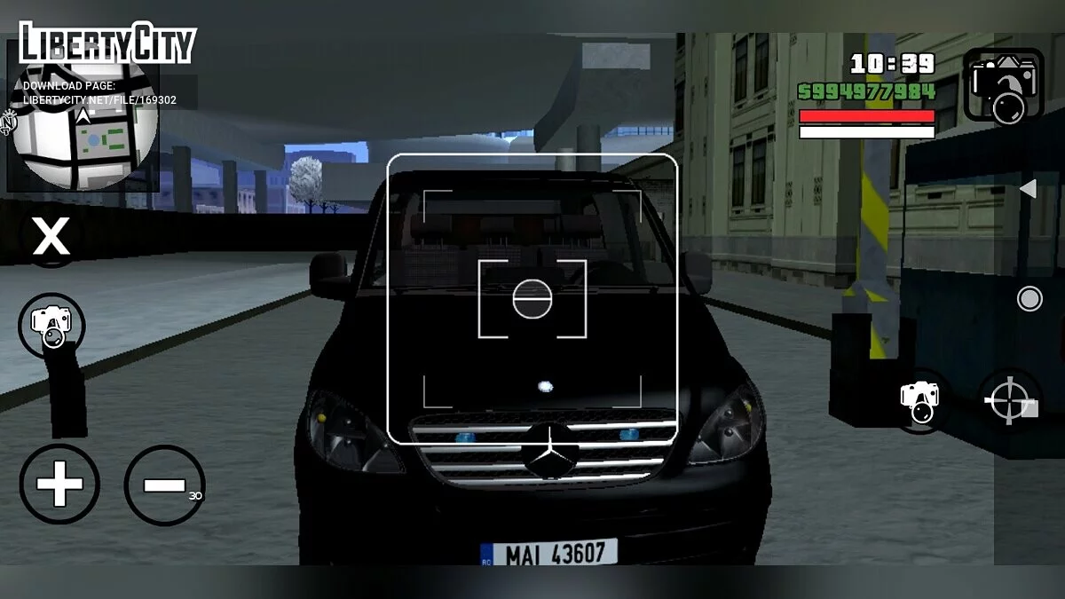 Mercedes Vito Police banalisée / GTA San Andreas (iOS, Android)