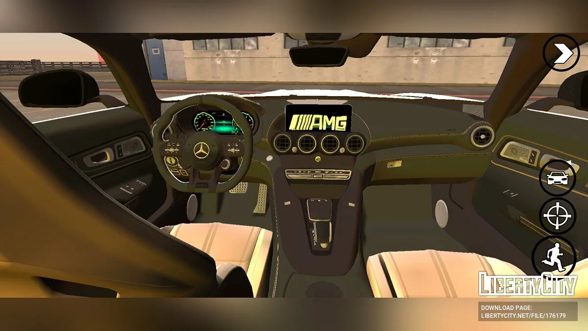 Mercedes-Amg GTR 2016 / GTA San Andreas (iOS, Android)