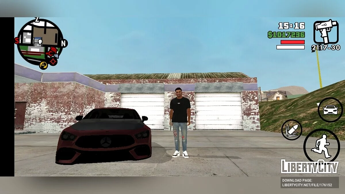 Mercedes Benz GT63s AMG / GTA سان أندرياس (iOS، أندرويد)