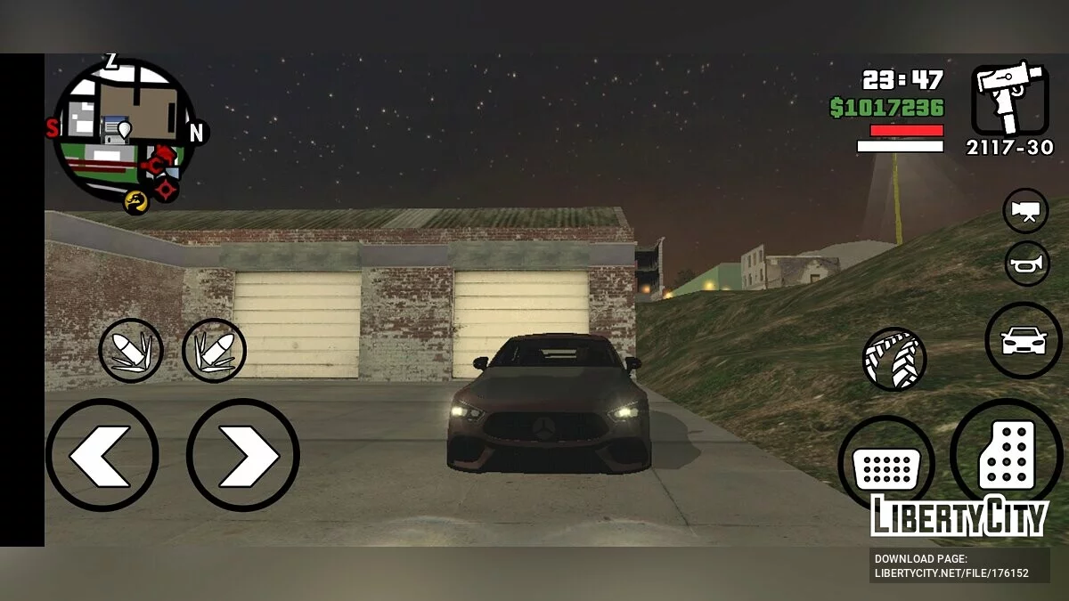 Mercedes Benz GT63s AMG / GTA سان أندرياس (iOS، أندرويد)