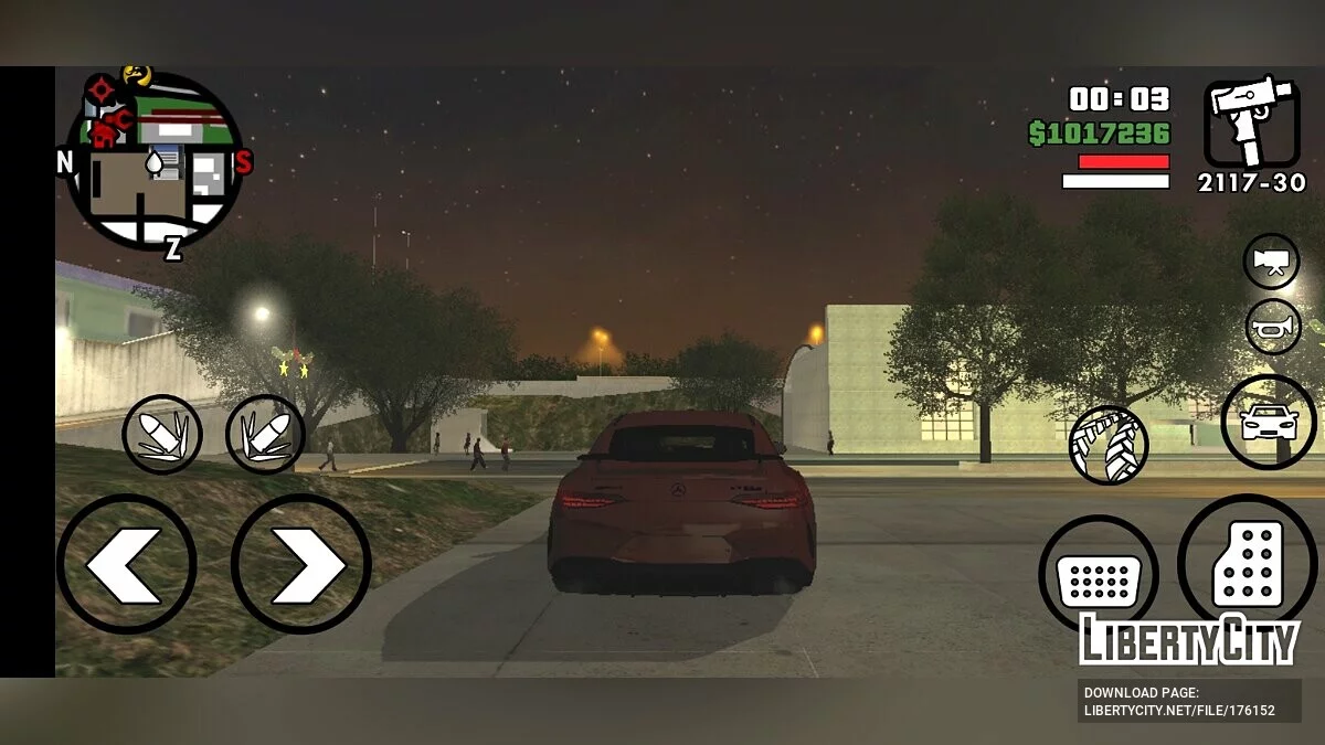 Mercedes Benz GT63s AMG / GTA سان أندرياس (iOS، أندرويد)