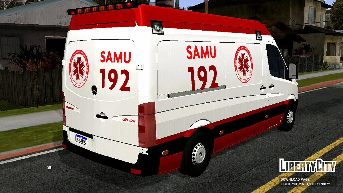Mercedes-Benz Sprinter - Швидка Допомога (тільки DFF) / GTA San Andreas (iOS, Android)