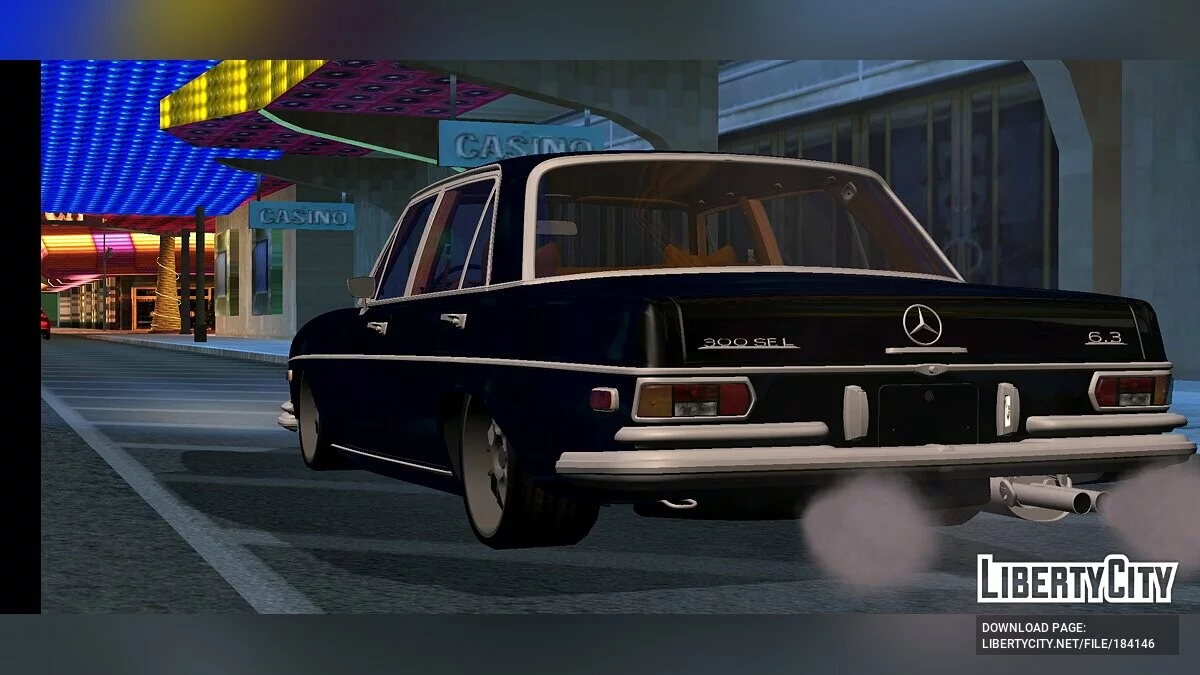 Mercedes-Benz 300SEL w109 Tuned v1.2 (тільки DFF) / GTA San Andreas (iOS, Android)