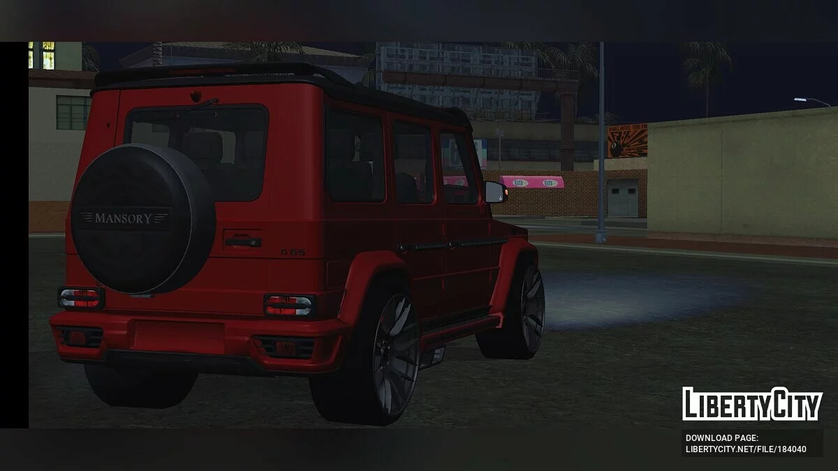 Mercedes-Benz G65 Mansory (тільки DFF) / GTA San Andreas (iOS, Android)