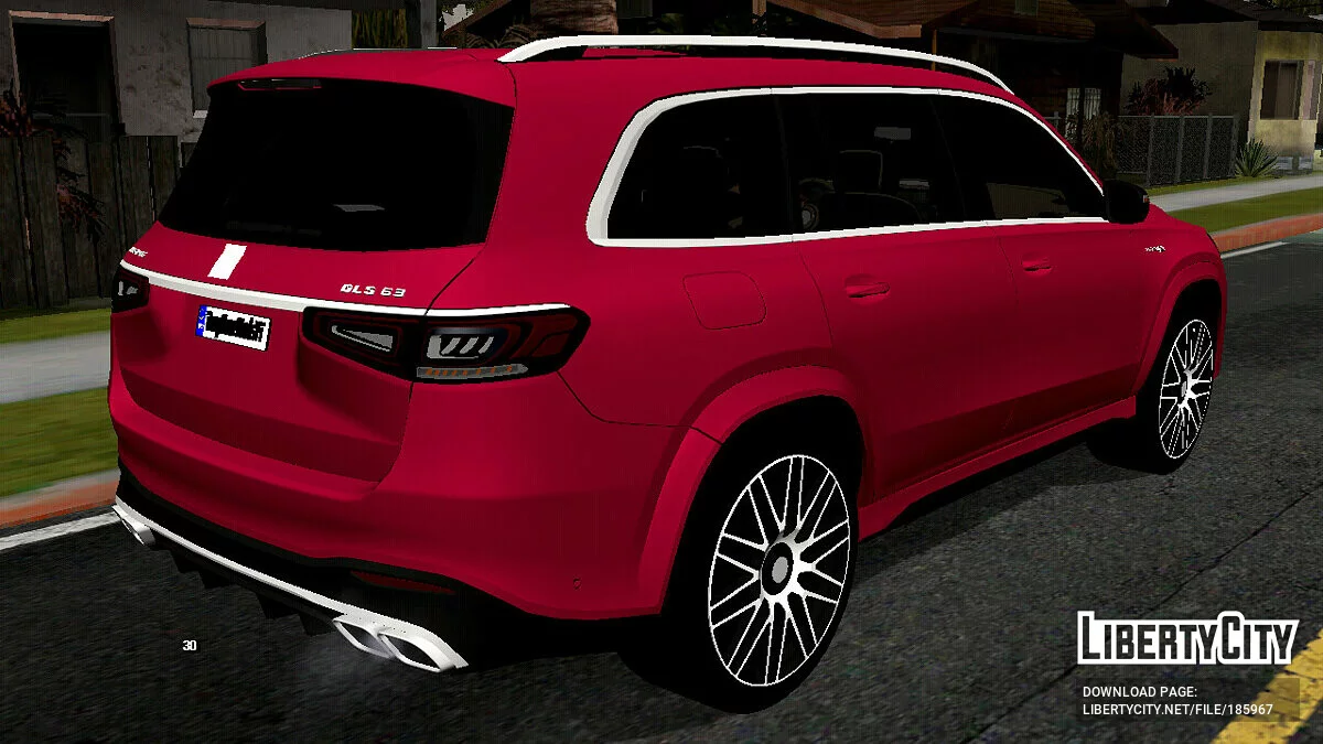 Mercedes-Benz GLS63 AMG X167 Night Edition 2022 (Only DFF) / GTA San Andreas (iOS, Android)