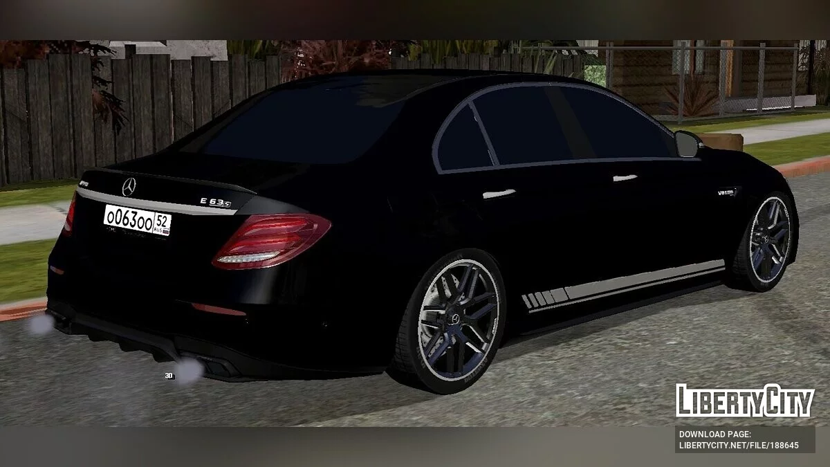 Mercedes-Benz E63s / GTA سان أندرياس (iOS، أندرويد)