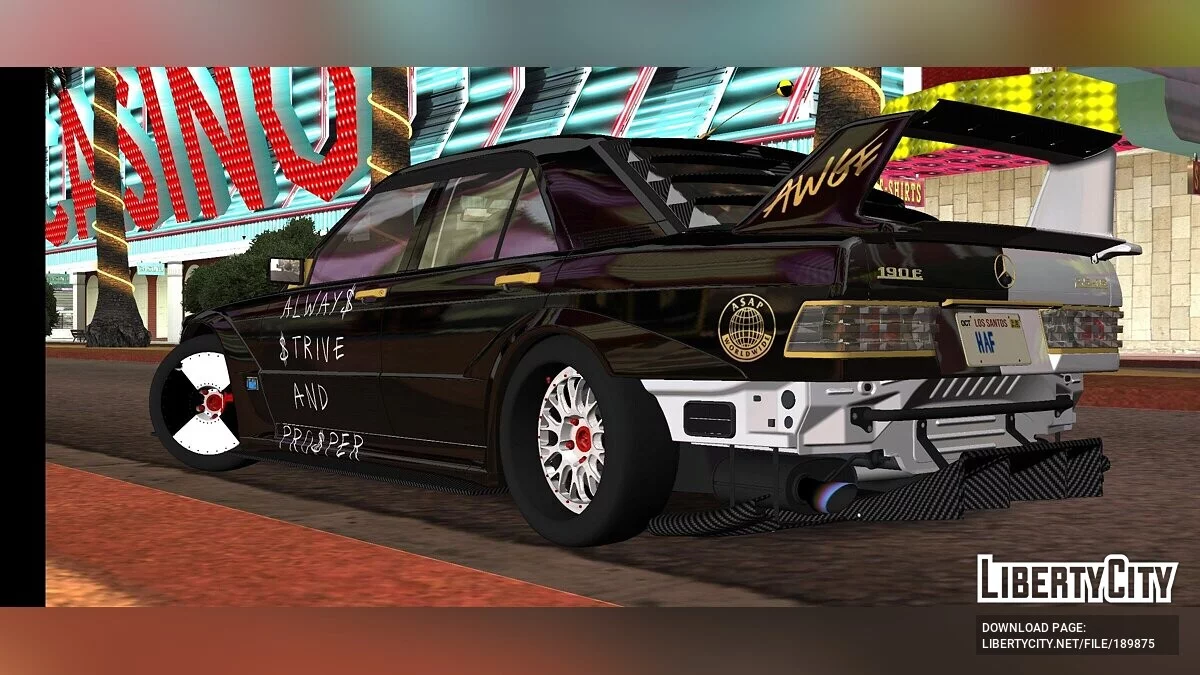 梅赛德斯-奔驰E级 190E ASAP ROCKY版 A$AP ROCKY / GTA San Andreas (iOS, Android)
