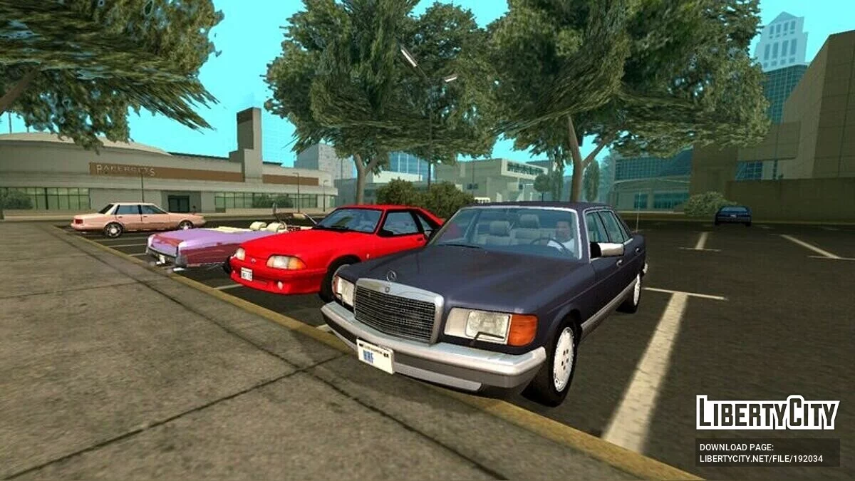 Mercedes-Benz 560SEL / GTA سان أندرياس (iOS، أندرويد)