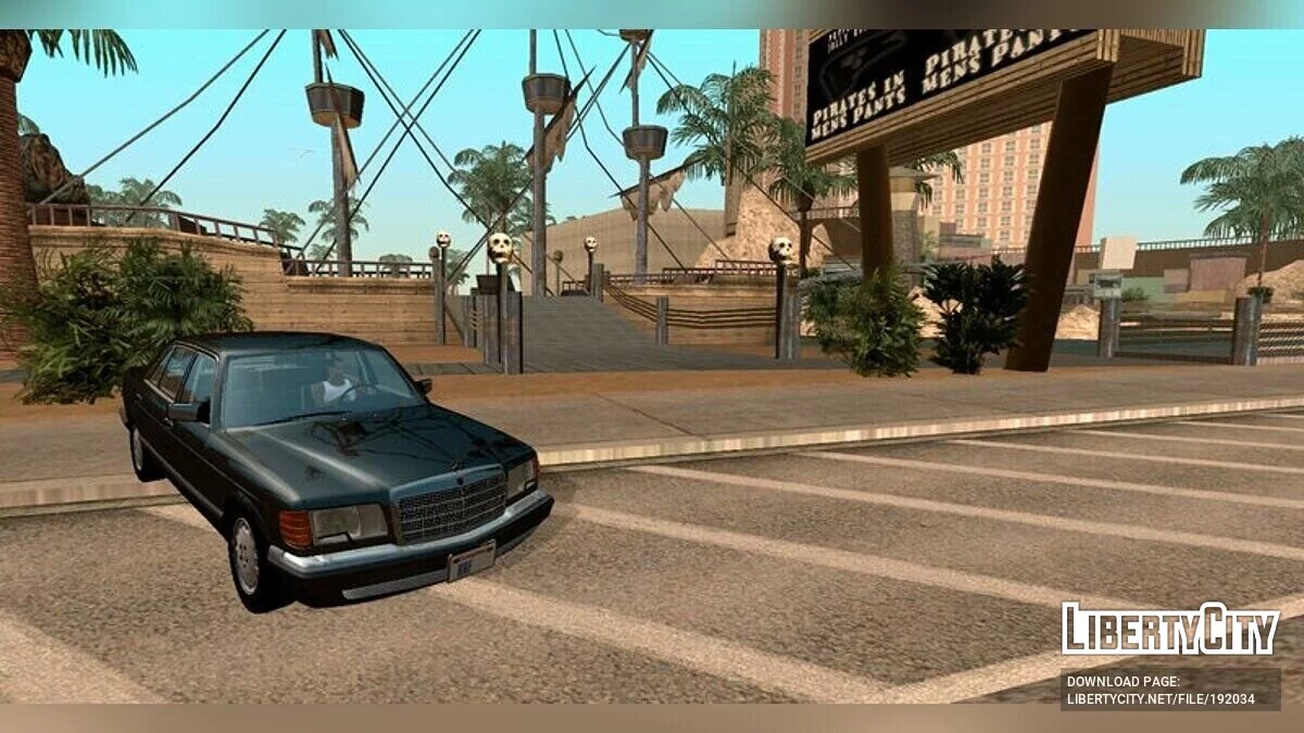Mercedes-Benz 560SEL / GTA سان أندرياس (iOS، أندرويد)
