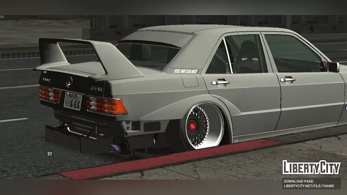 Mercedes-Benz W201 190E EVO II Custom / GTA سان أندرياس (iOS، أندرويد)