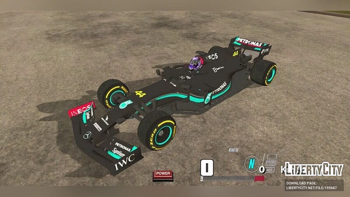 Mercedes-AMG F1 W12 avec Livrée 2023 / GTA San Andreas (iOS, Android)