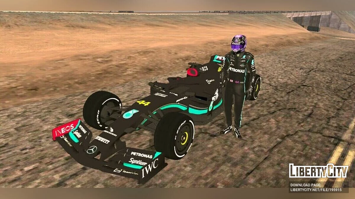 Mercedes-AMG F1 W12 Dengan Livery 2023 / GTA San Andreas (iOS, Android)