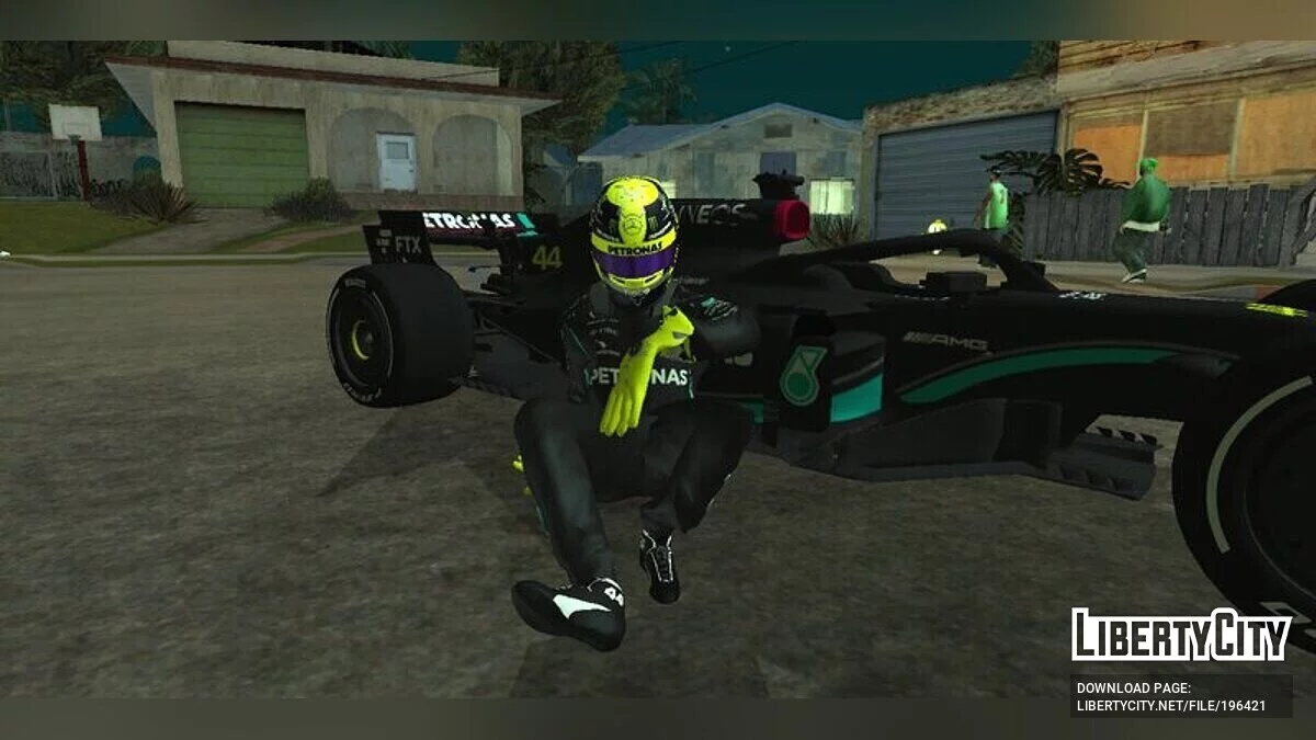 مرسيدس-AMG F1 W12 مع 2023 + لويس هاميلتون / GTA سان أندرياس (iOS، أندرويد)