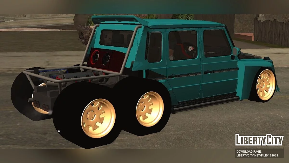 Mercedes-Benz G65 6x6 Mad (Only DFF) / GTA San Andreas (iOS, Android)