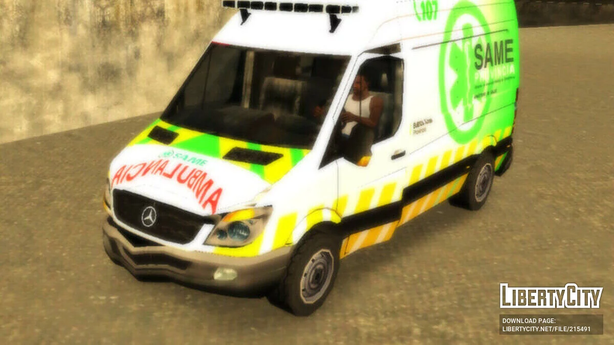 Mercedes-Benz  - Швидка Допомога / GTA San Andreas (iOS, Android)